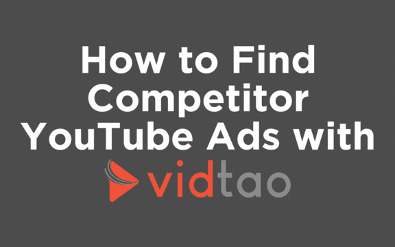 youtube ad competitive analysis spy tool vidtao-dashboard-search-walkthru-for-gif